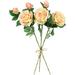 Northlight Seasonal Cream & Pink Real Touch Artificial Rose Stems 26" Plastic/Fabric | 26 H x 6 W x 6 D in | Wayfair NORTHLIGHT SM94559