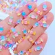 Faux-ongles en résine 3D 50 pièces mini pièces colorées accessoires Kawaii décoration Nail Art à