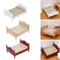 Ensemble de meubles miniatures en bois faits à la main échelle 1:12 solution de lit double