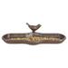 Winston Porter Espedita Decorative Bird Feeder Metal in Brown | 5.12 H x 3.12 W x 11.61 D in | Wayfair 216FB62E8D3F4EBAB1000AE621B4E374