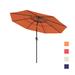 Arlmont & Co. Lucianna 10'10" Lighted Market Umbrella, Steel in Orange | 99 H x 130 W x 130 D in | Wayfair E1A0C9EF1A0145B5BA2AEDC4E17B7AA0