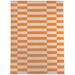 Brown/White 72 x 48 x 0.08 in Area Rug - Latitude Run® Pollitt Striped Machine Woven Area Rug in Brown/Beige | 72 H x 48 W x 0.08 D in | Wayfair