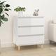 vidaXL Sideboard High Gloss White 60x35x70 cm Engineered Wood