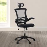 Ergonomic Height-Adjustable Headrest and Seat Modern High-Back Mesh Executive Office Chair with Padded Flip-Up Arms