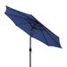 9ft Patio Umbrella Outdoor Market 32 LED Solar Umbrella with Tilt and Crank