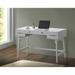 3-Drawer Writing Desk White