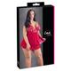 Cottelli CURVES Damen Cottelli Collection with Half Open Cups Babydoll, Rot, 2XL