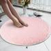 Bedroom Southwestern bath rug Ski round rug Coral cove rum Carpet 80Cm Soft Coral Velvet Round Rug Anti-Skid Doormat Carpet Bath Living Room Rug