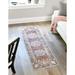 Rugs.com Eco Traditional Collection Rug â€“ 6 Ft Runner Dusty Rose Medium Rug Perfect For Hallways Entryways