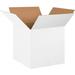 ZoroSelect Corrugated Boxes 20 x 20 x 20 White 10/Bundle