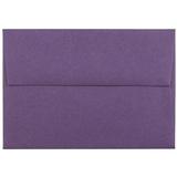 JAM Paper & Envelope 4Bar A1 Envelopes 3 5/8 x 5 1/8 Dark Purple 1000/Carton