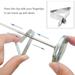 wofedyo home & kitchen thermometer holder stainless steel probe holderhole diameter about 4 mm B 10*7*1