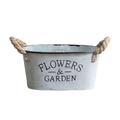 Iron Flowers Planters Pot Landscape Planter Pot Chic Planter Container Hanging Planters with Handle for Shelf Indoor Garden Home