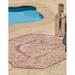 Unique Loom Valeria Indoor/Outdoor Traditional Rug Rust Red/Ivory 7 10 Octagon Medallion Traditional Perfect For Patio Deck Garage Entryway