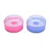 2pcs Powder Puff Empty Box After-Bath Body Powder Container with Bath Powder Puffs and Sifter for Home and Travel (Pink Blue)