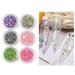 ZHIYU 6 Box Nail Accessories Sequins Creative Nail Accessories Flat Bottom Diamond Diy Shell Shaped Diamond Nail Salon