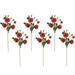 Northlight Real Touchâ„¢ Orange and Red Artificial Camellia Rose Floral Sprays Set of 6 - 23