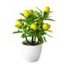 Hayafir Artificial Potted Flowers Fake False Plant Outdoor Yard Garden Home In Pot Decor