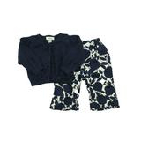Pre-owned Gap Girls Navy | White Apparel Sets size: 6-12 Months
