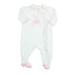 Pre-owned Little Me Girls White | Pink Long Sleeve Outfit size: 6 Months