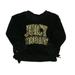 Pre-owned Juicy Couture Girls Black | Gold Sweatshirt size: 12 Months