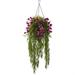 Nearly Natural Bamboo and Dendrobium Hanging Basket