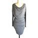 Athleta Dresses | Athleta Gray Solstice Ruched Modal Wool Spandex Dress | Color: Gray | Size: Xs