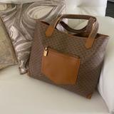 Gucci Bags | Authentic Gucci Vintage Gg Monogram Canvas Leather Tote | Color: Gold/Tan | Size: Os