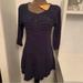 Free People Tops | Free People Navy Lace Gauze Tunic Boho Dress Top | Color: Blue | Size: Xsp