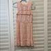 Disney Dresses | Disney Princess Girls Midi Dress Peach Floral Lace Cottagecore Retro Vibes Sz M | Color: Pink | Size: Mg