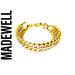 Madewell Jewelry | Madewell Thick Gold Chain Bracelet Nwot 7” Arm Candy Vintage Vibe | Color: Gold | Size: Os