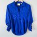 Anthropologie Tops | Anthropologie Maeve Blue Button Down Pocket Front Casual Blouse Size Small | Color: Blue | Size: S