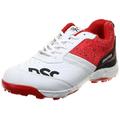 DSC Zooter Cricket Shoes | White/Red | for Boys and Men | Polyvinyl Chloride | 9 UK, 10 US, 43 EU
