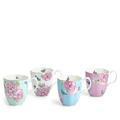 Royal Albert Miranda Kerr Friendship Mug, Mixed Set of 4 Bone China/Ceramic in Brown/Pink/White | 4.24 H x 3.69 W in | Wayfair 1067801