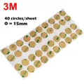 Autocollant adhésif Double face rond Super fin diamètre = 15mm épaisseur 0.05mm 3M pour papier