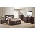 Wildon Home® Chappel Storage Platform Bedroom Set Special King 6 Piece: Bed, Dresser, Mirror, 2 Nightstands, Chest Wood in Brown | Wayfair