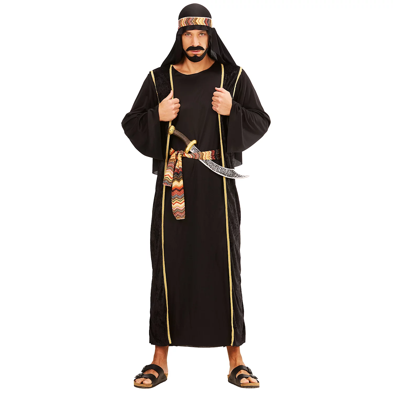 Scheich-Kostüm, schwarz/gold Image