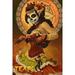 San Antonio Texas Day of the Dead Woman and Marionettes (12x18 Wall Art Poster Room Decor)