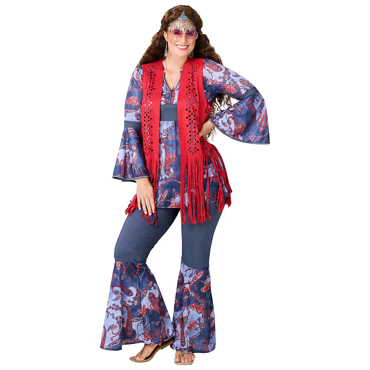 buttinette Déguisement hippie "fantaisie" pour femme