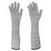 Lieonvis 1 Pair Cut Resistant Knit Sleeves 19.7 Inch Cut Resistant Gloves Outdoor Work Safety Anti-cutting Arm Guard Protective Glove Arm Guard Protection Prevent Scrapes Slash Resistant Sleeves