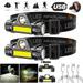 LANON LED Headlampï¼ˆ2 Pack) Rechargeable Headlamp LED Head Light For Outdoors Camping Running Storm Survival Batteries Included