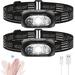 2 Pack LED Headlamp Sensor Headlamp USB Rechargeable Headlamp IPX5 Waterproof 5 Lighting Modes Headlamps for Camping Climbing Hiking Fishing Night Reading Running