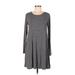 Old Navy Casual Dress - A-Line Scoop Neck Long sleeves: Black Color Block Dresses - Women's Size Medium