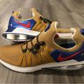 Nike Shoes | Nike Shox Gravity Size 14 Metallic Gold Blue Red Speed Athletic Running Shoes | Color: Blue/Gold | Size: 14