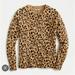 J. Crew Sweaters | J. Crew Crewneck Cashmere In Leopard Print | Color: Brown/Tan | Size: Xxs