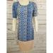 Lularoe Dresses | Nwot Lularoe Julia Dress Aztec Size Small | Color: Blue | Size: S