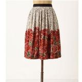 Anthropologie Skirts | Edme & Esyllte- Mid Creation Floral Skirt | Color: Black/White | Size: 6