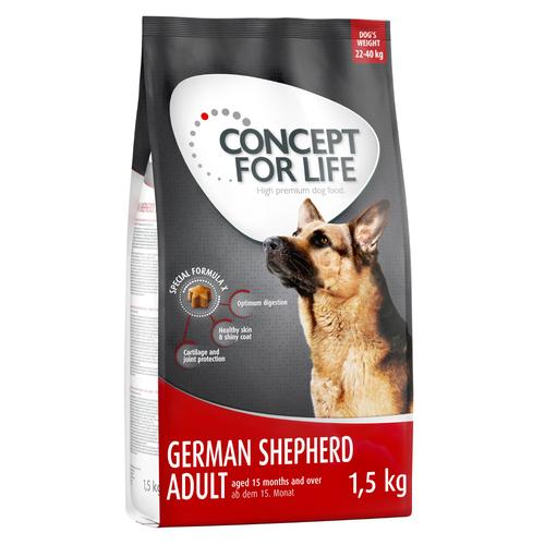 4×1,5kg Deutscher Schäferhund Adult Concept for Life Hundefutter trocken