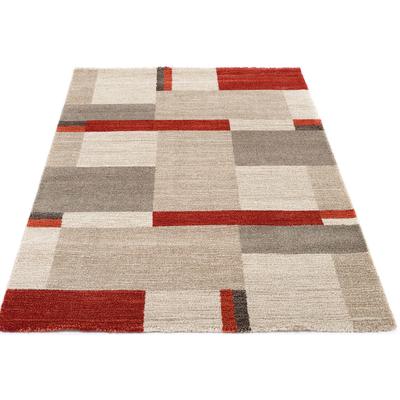 Teppich OCI DIE TEPPICHMARKE "Castle Beppo", rot (rot, beige, braun), B:200cm H:20mm L:290cm, Kunstfaser, Teppiche, Kurzflor, Wohnzimmer Image