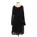 Treasure & Bond Casual Dress - Sweater Dress: Black Dresses - Women's Size Medium
